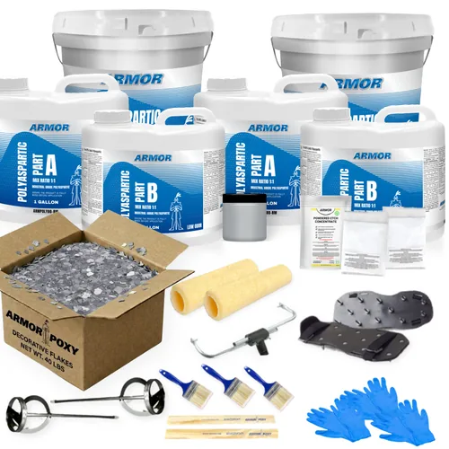 ArmorPoxy Polyaspartic Full Broadcast Kit shown in an official manufacturer-controlled image.